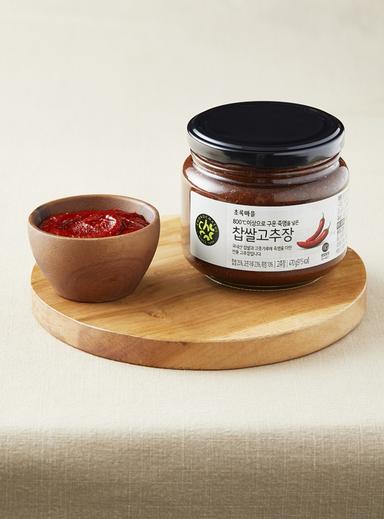 800℃이상으로 구운 죽염을 넣은 찹쌀고추장 (470g)