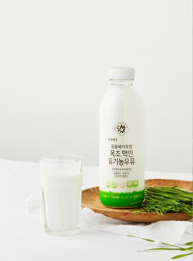 동물복지 목장 목초 먹인 유기농우유(750mL)