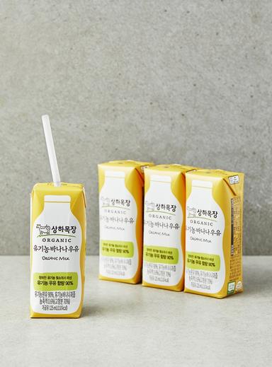 상하목장 유기농 바나나우유(125mL×4입)