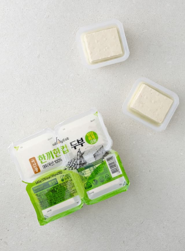 국산콩 한끼한컵 두부(340g/85gx4)
