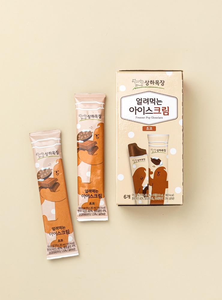 상하목장 얼려먹는 아이스크림 초코(85mL×6)
